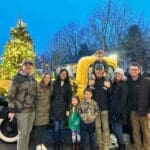 Callan - Family Posing by a Yellow Truck and a Christmas Tree