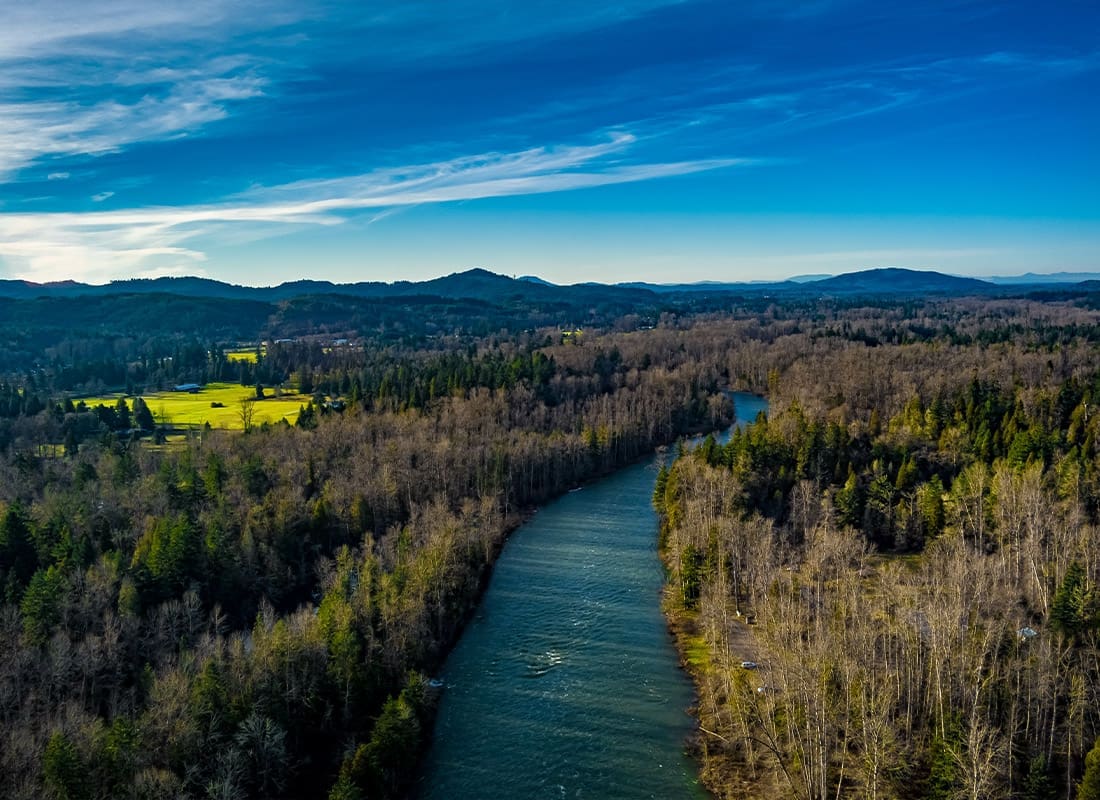 Eugene, OR - Williamette River from Eugene Oregon